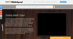 Desktop Screenshot of mathcelebrity.com